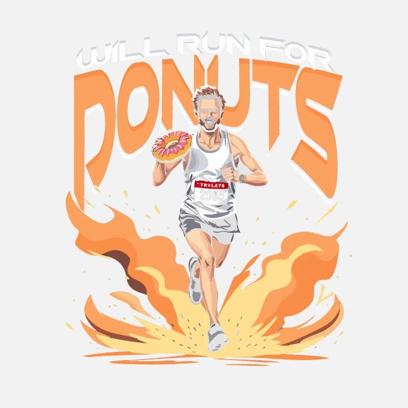 Marathon Marathonläufer Will Run For Donuts