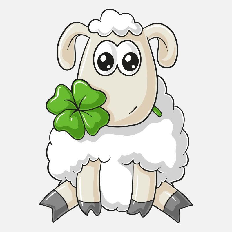 Lucky comic sheep