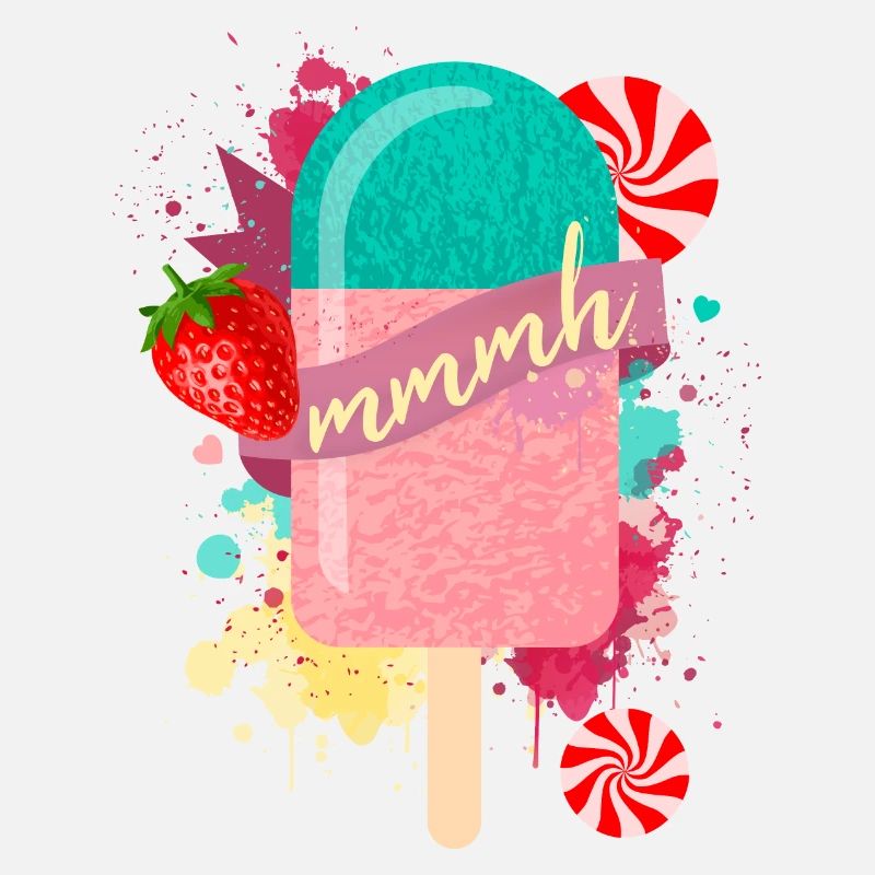 Glace d'été en style