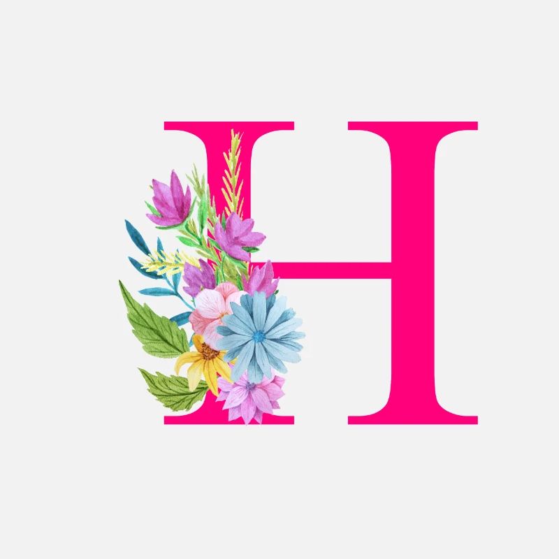 H Buchstabe Pink