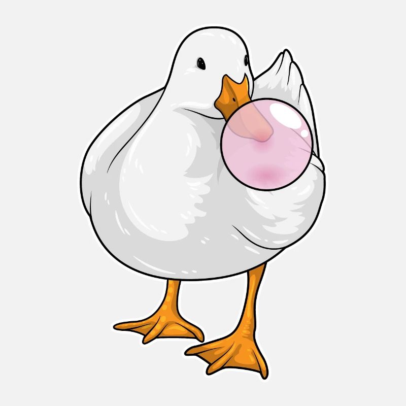 Duck chewing gum
