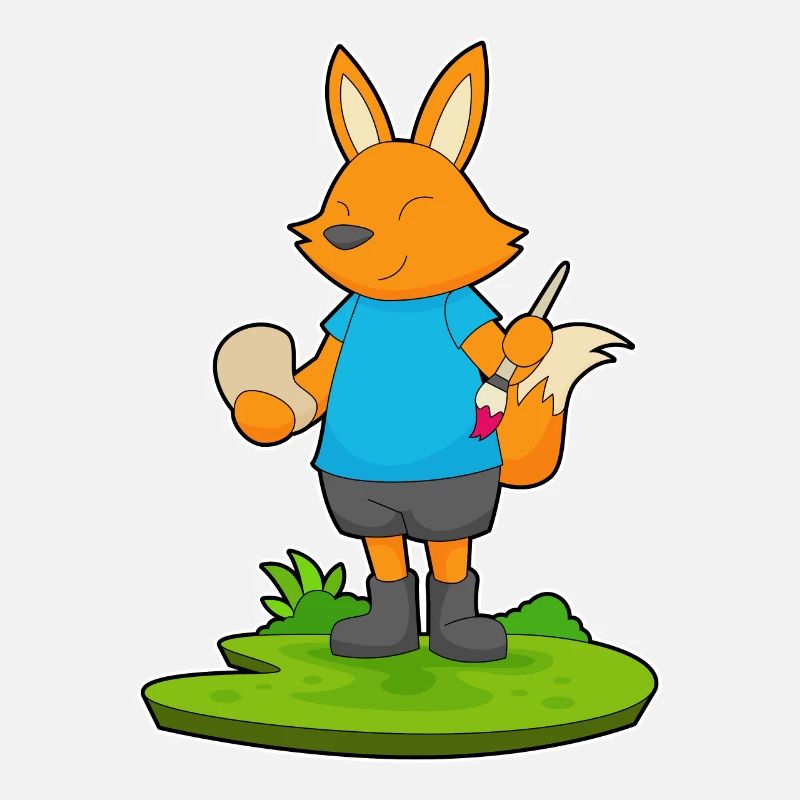 Fuchs Malen Pinsel