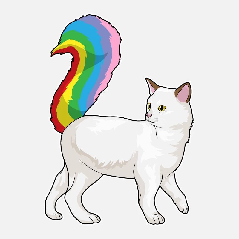 Arc-en-ciel de chat