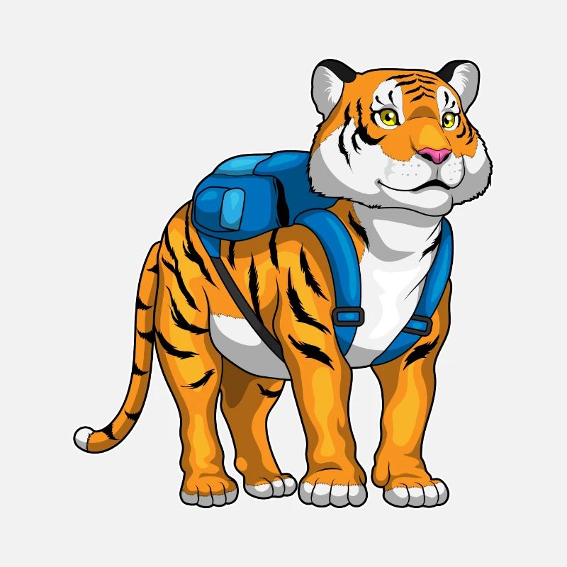 Tiger Schüler Rucksack Schule