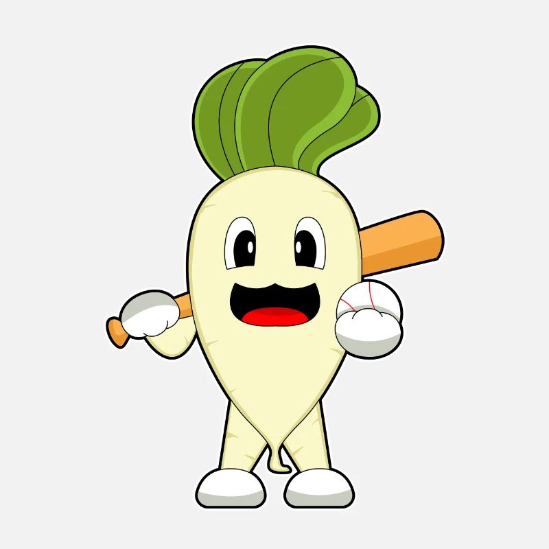 Radieschen Baseball Baseballschläger