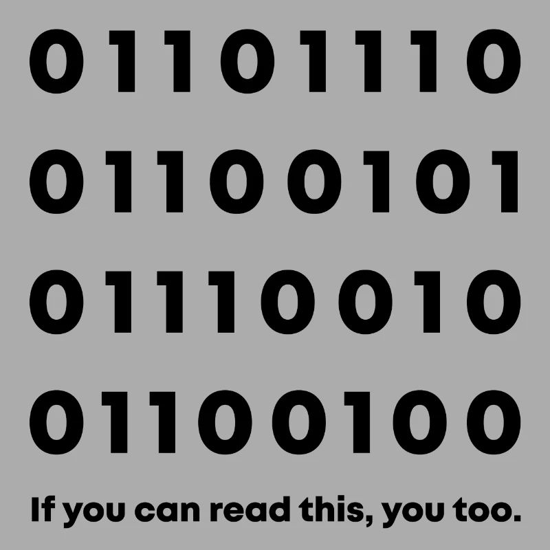 Nerd de code binaire