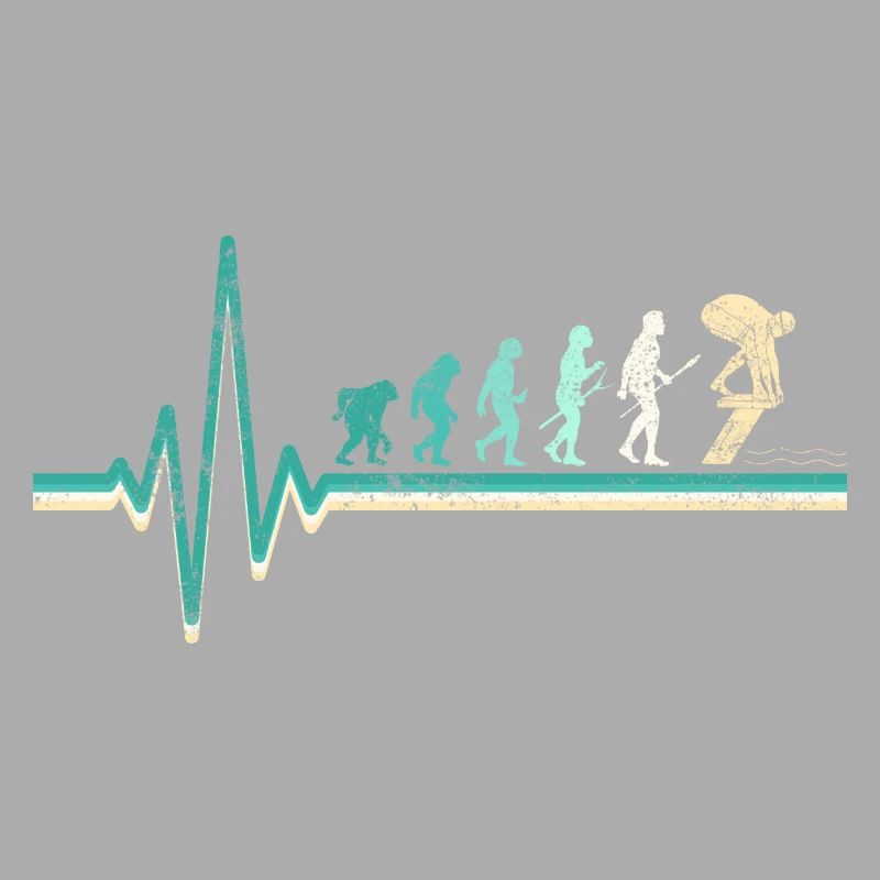 Schwimmlehrer Schwimmer Evolution