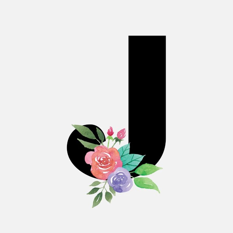 Letter J personalized gift alphabet first name Christmas