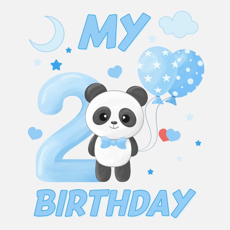 Second Children's Birthday Boys Panda Gift