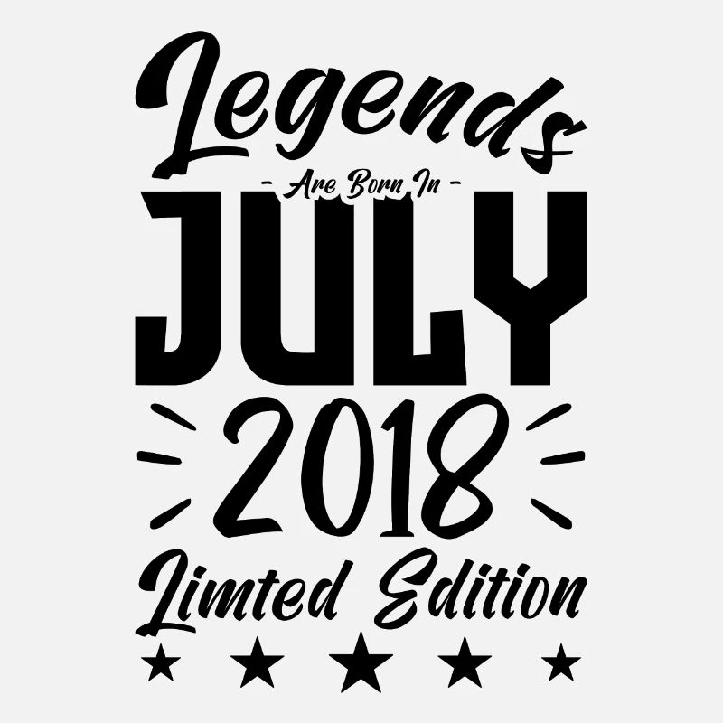 Geboren im Juli 2018. Geburtstagsgeschenk.