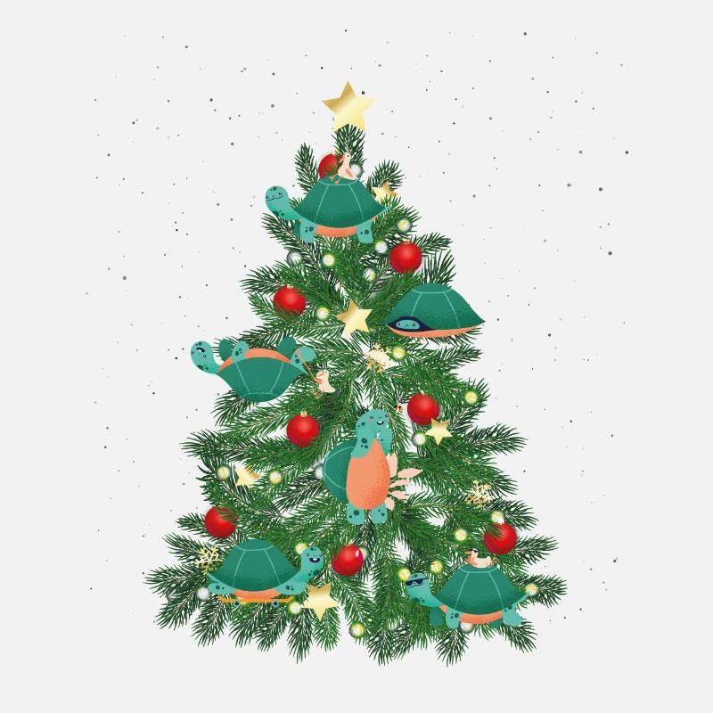 Sea Turtle Tortoise Christmas Tree