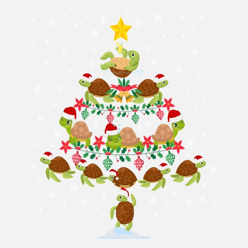 Sea Turtle Tortoise Christmas Tree