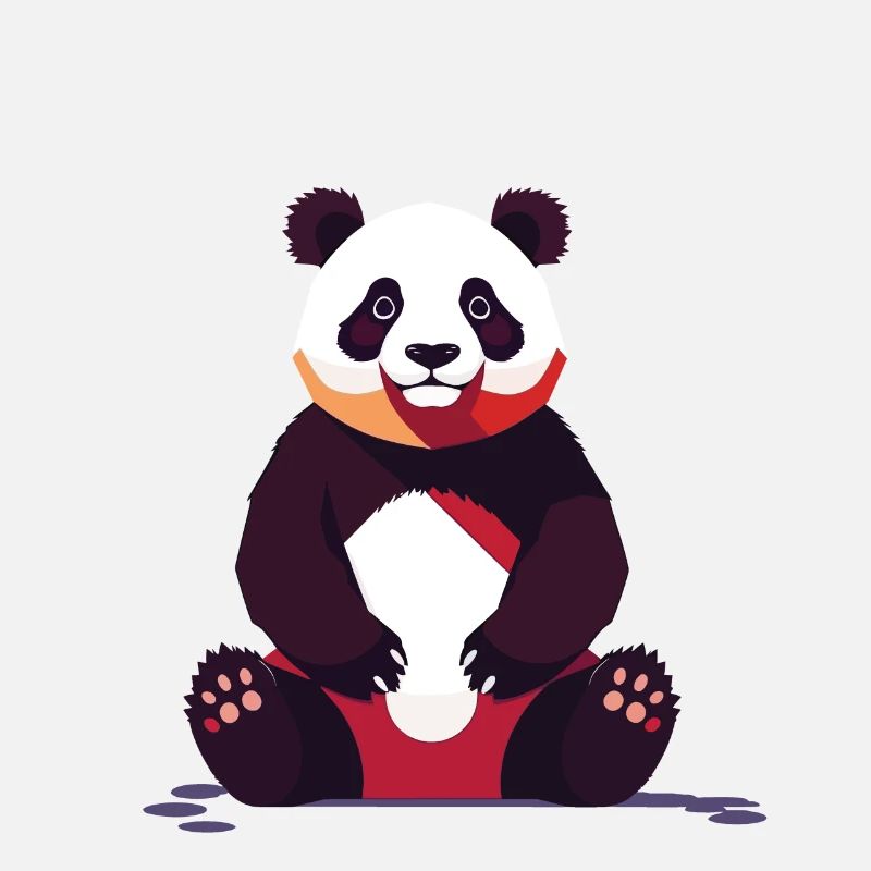 Panda ours dessin mignon Panda Animal Design