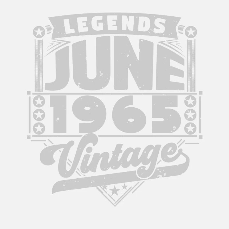 Vintage Geburtstagsgeschenk Juni 1965, Juni 1965.