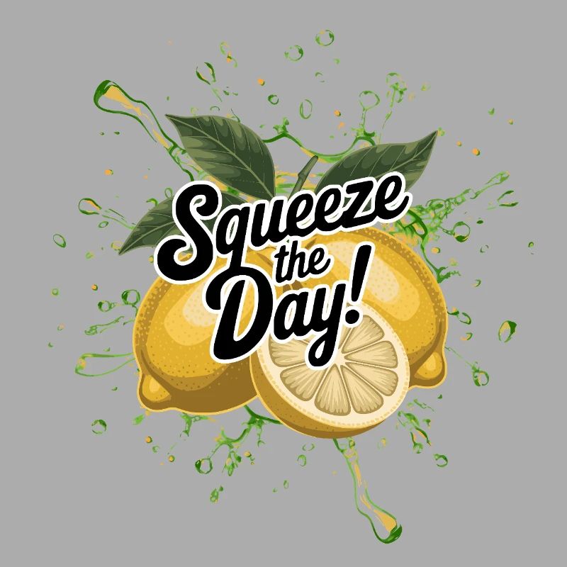 Squeeze the Day – Funny Lemon Summer Saying