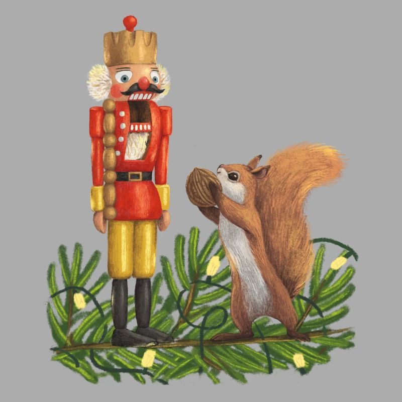 Nutcracker and squirrel