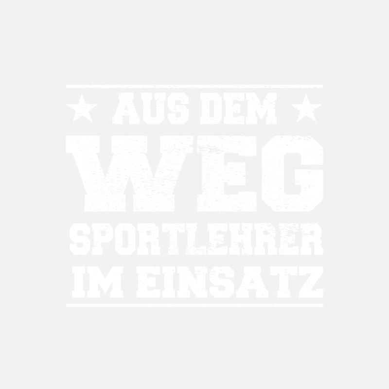 Aus dem Weg Sportlehrer im Einsatz Design
