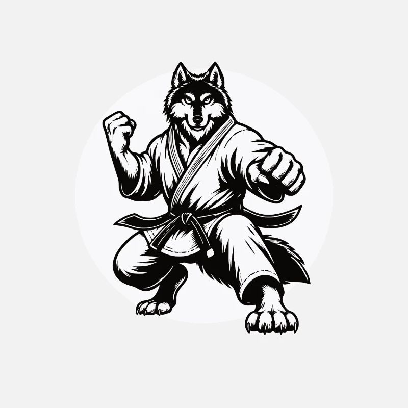 Martial Arts Wolf – Strength and Loyalty