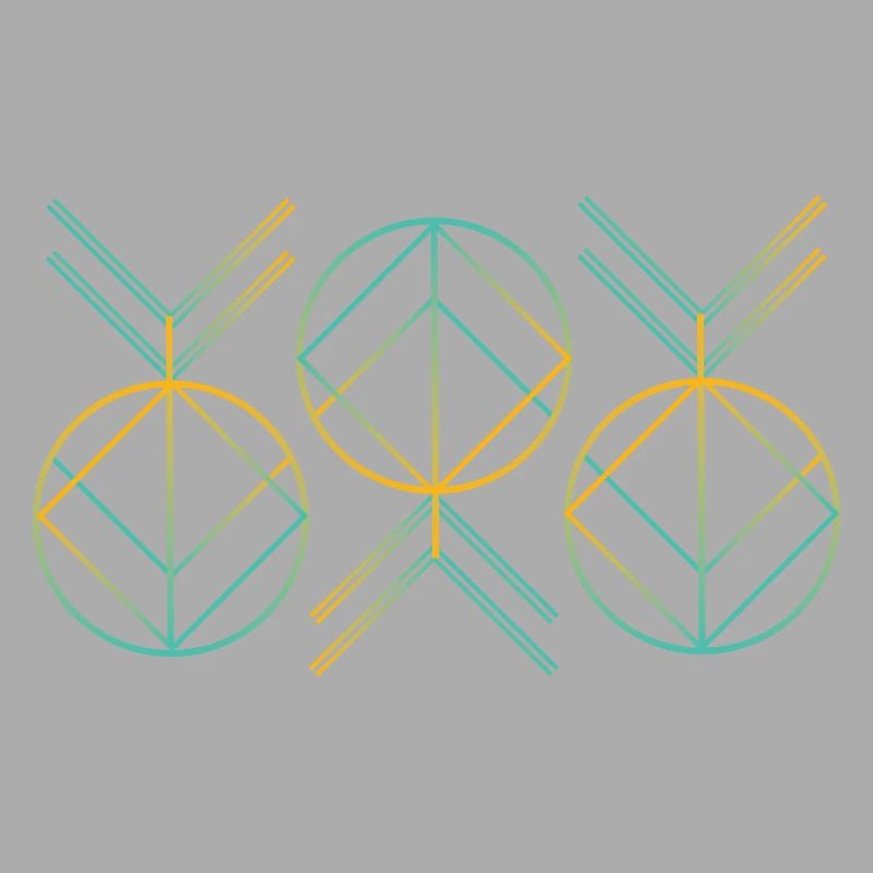 Neon art deco pattern