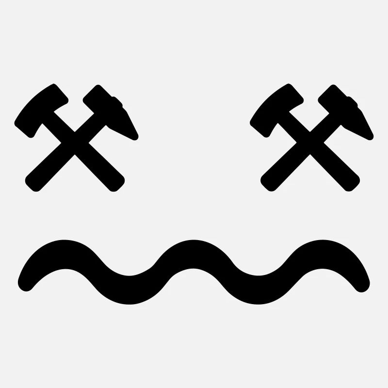 Gesicht: Schlägel & Eisen (Designfarbe änderbar)