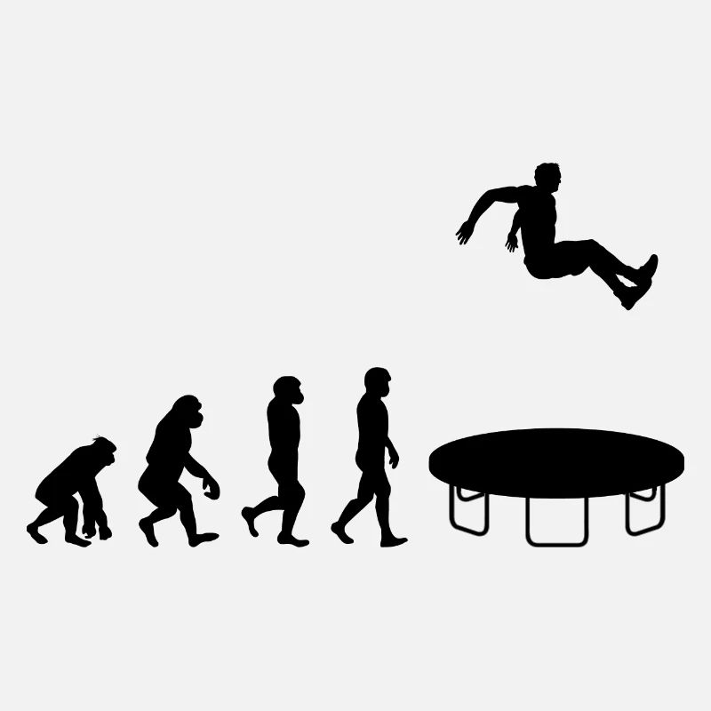 Trampoline Jumper Jumping Gymnastique Évolution