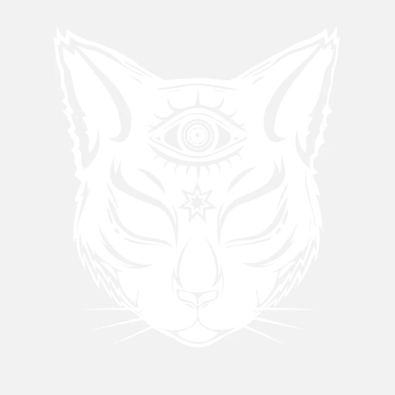 Chat avec le troisième oeil - dessus du sol