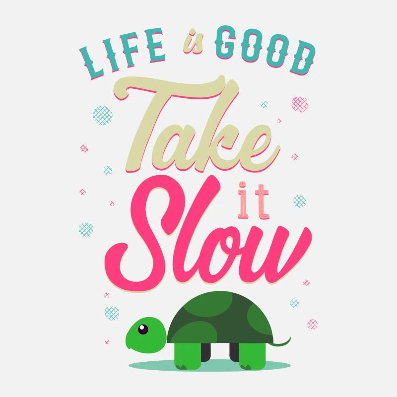 Life is Good Take it Slow Turtle Gift
