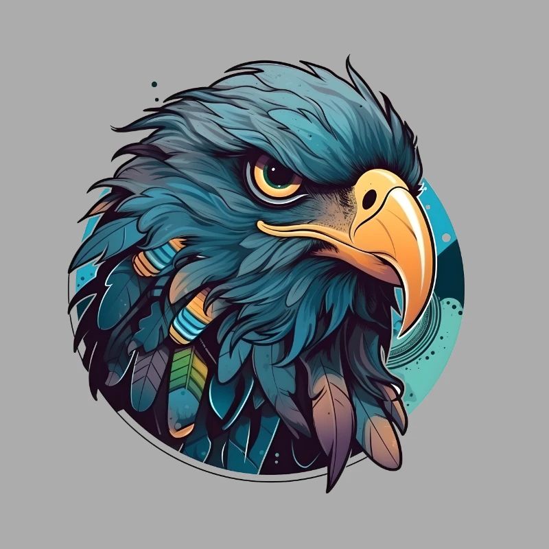 Image vectorielle Eagle Raven Crow