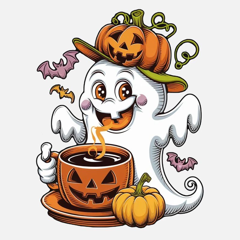 Pumpkin Halloween Ghost