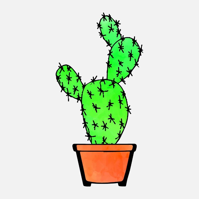 Cactus aquarelle