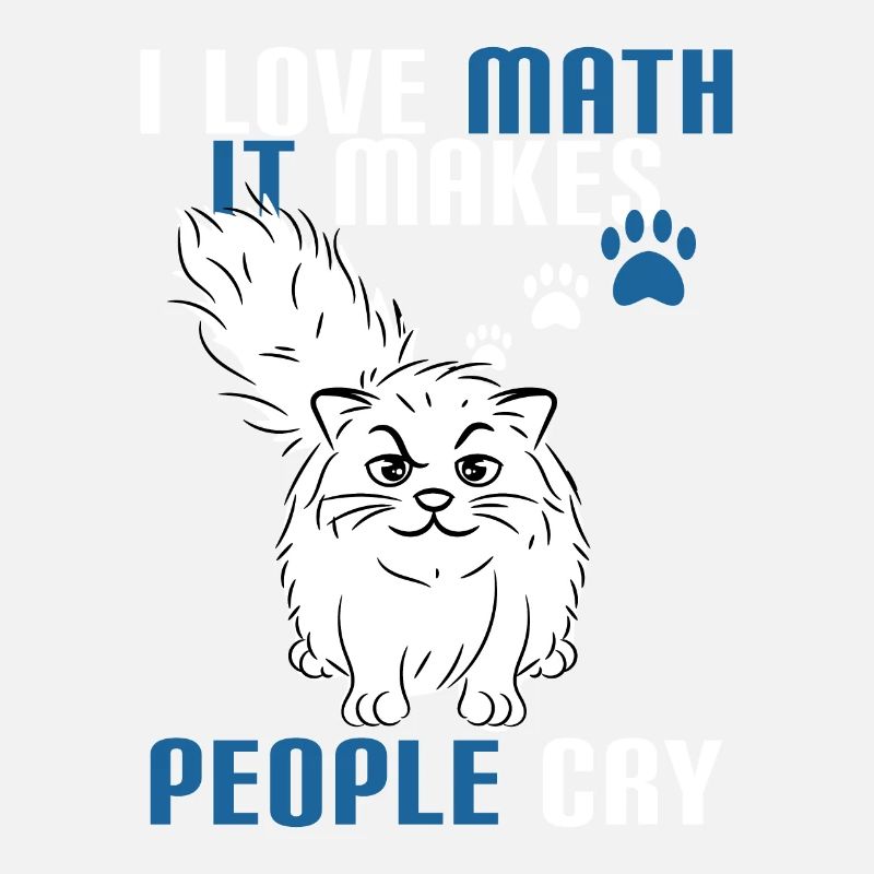Creative tee design with text "I Love Math It