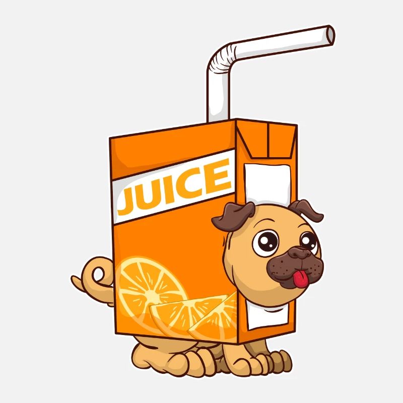 Chien chiot mignon et drôle de jus obsédé
