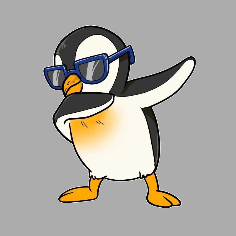 Cool penguin dab south pole dance float dance step