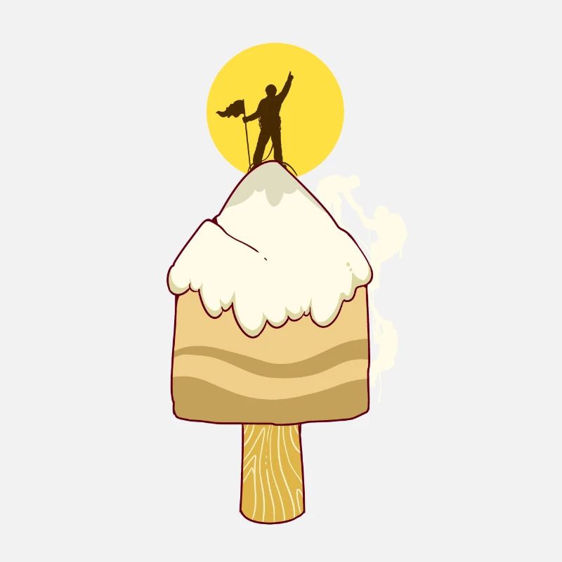 Eiscreme Eis Berg Bergsteiger Klettern Kletterer