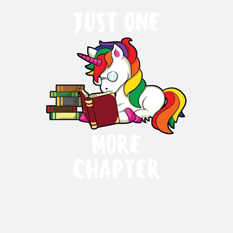 Einhorn Mädchen Lesen Bücher Leseratte Sprüche