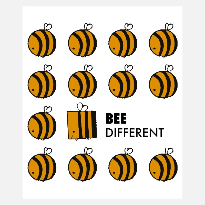 Abeille jeu de mots différent