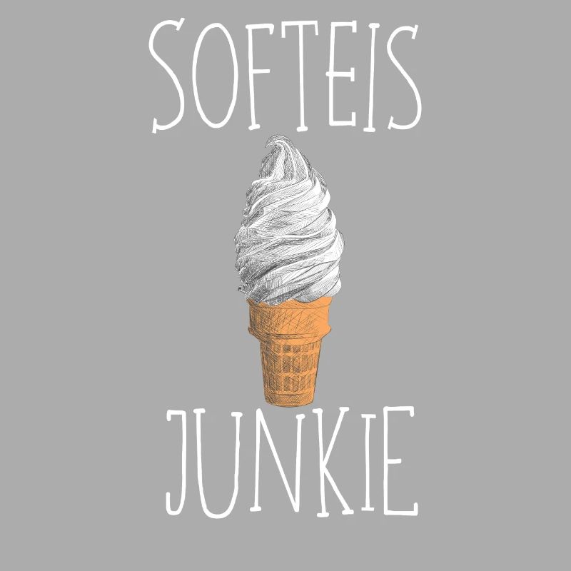 Softeis Junkie Eis Eiscreme Sommer Sonne Waffeleis