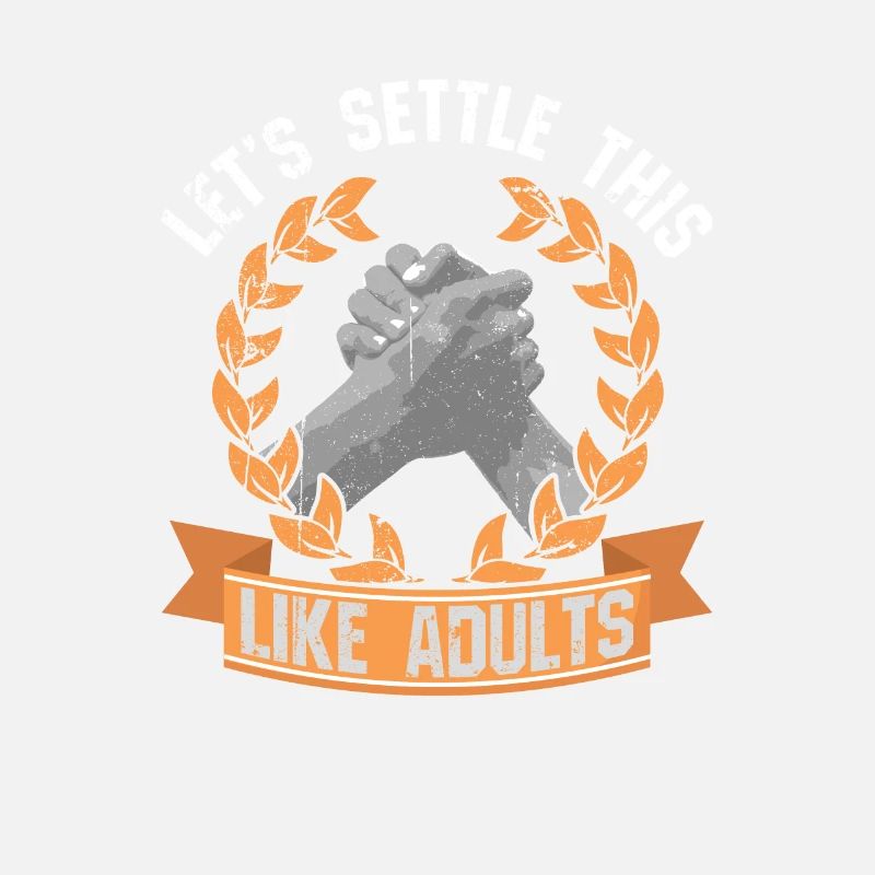 Conception drôle de bras de fer pour les hommes - Let's Set Up