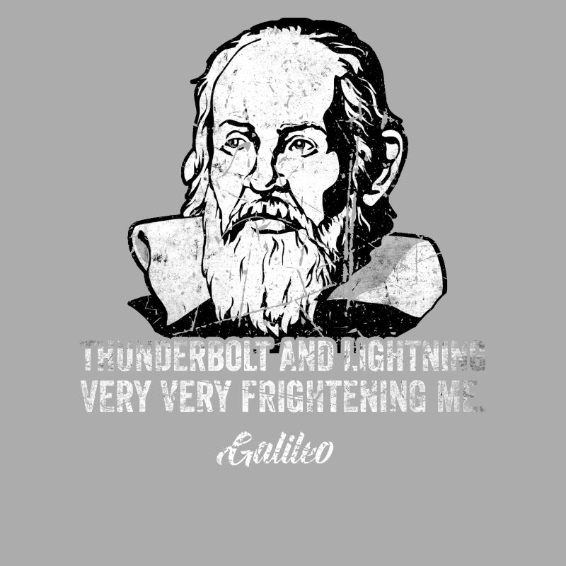 Thunderbolt lightning Galileo Philosopher Physics