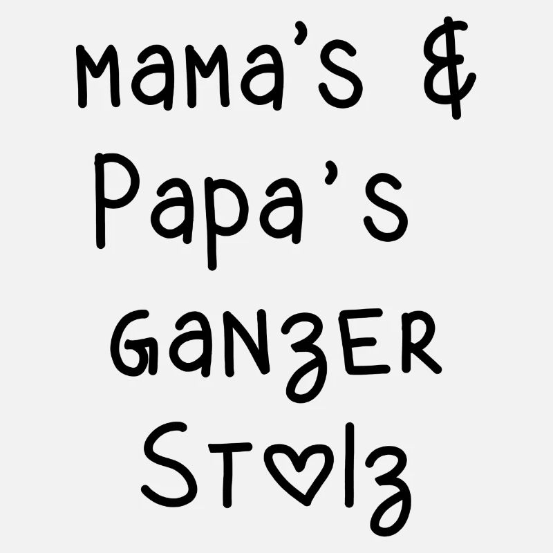 mama papa Eltern stolz Kinder babys Schrift