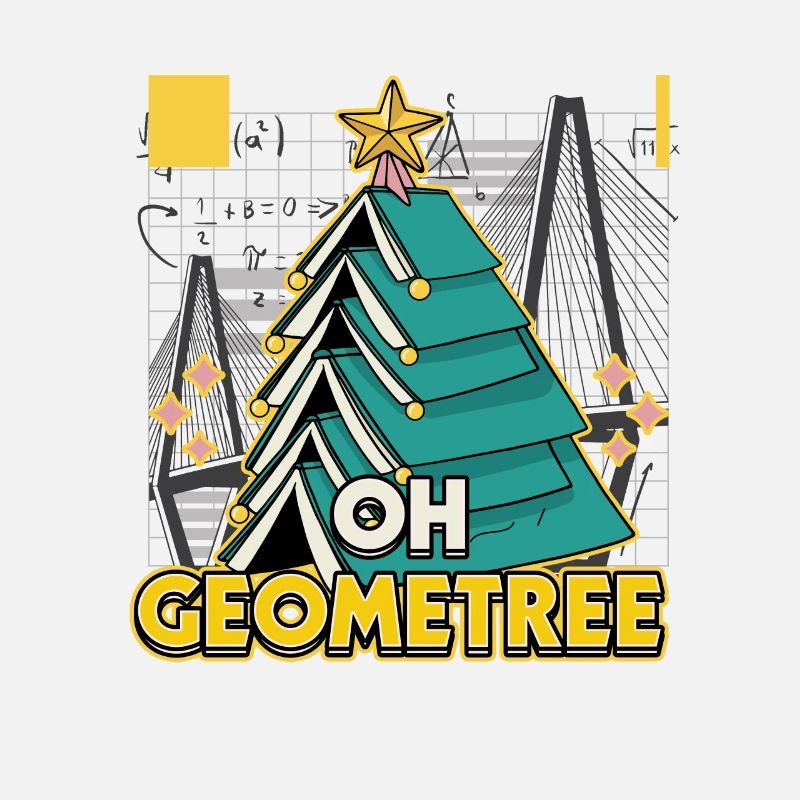 Oh Geometree Xmas Design pour un professeur de mathématiques Math