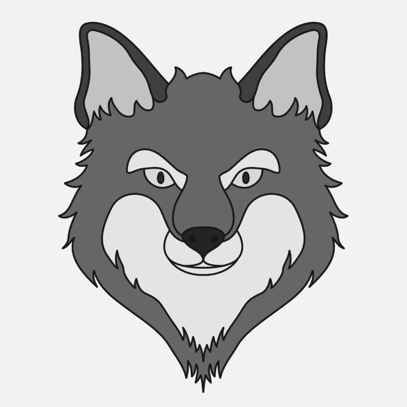 Fuchs Waldtier Design mit Tierkopf