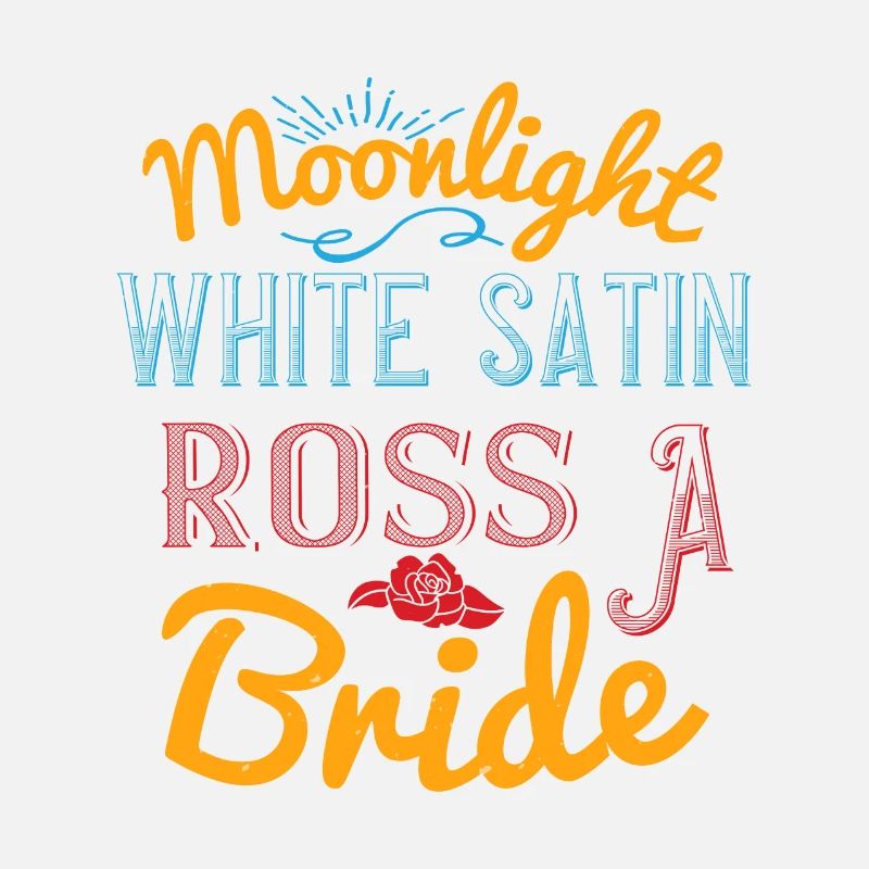 Clair de lune, satin blanc, ross, une mariée