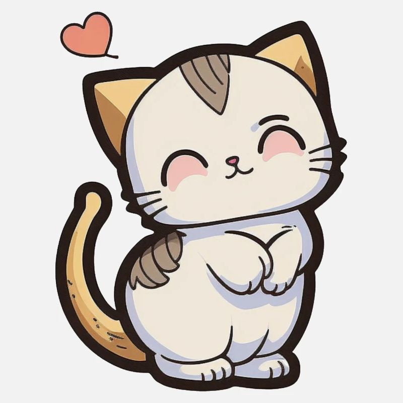 Bébé chat amoureux
