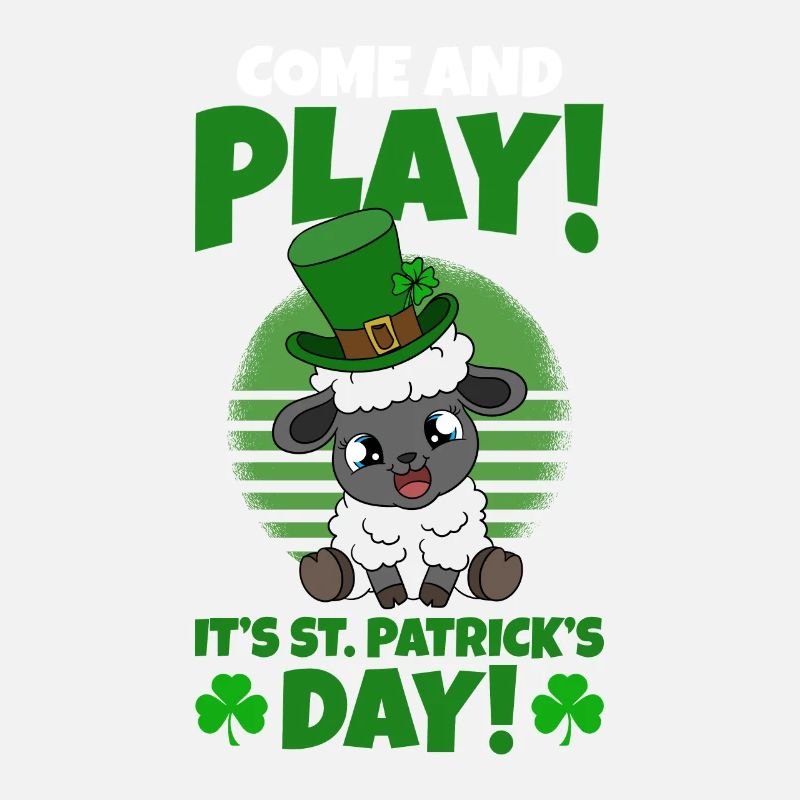 Moutons Trèfles Fête de la Saint-Patrick