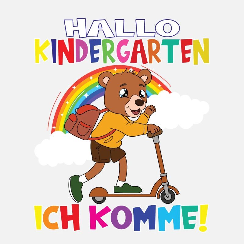 Kindergartenkind Hallo Kindergarten Ich Komme