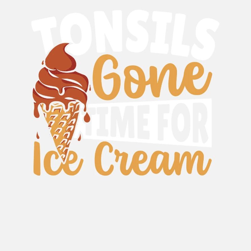 Tonsillen sind weg Zeit für Eiscreme Tonsillitis
