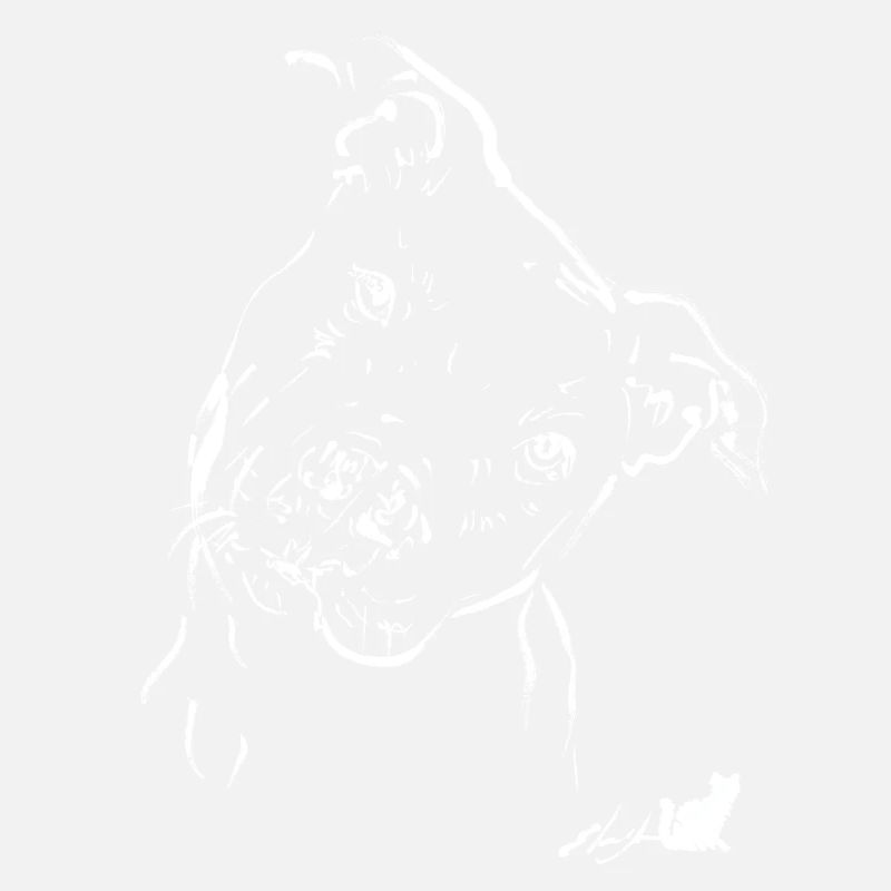 white pit bull