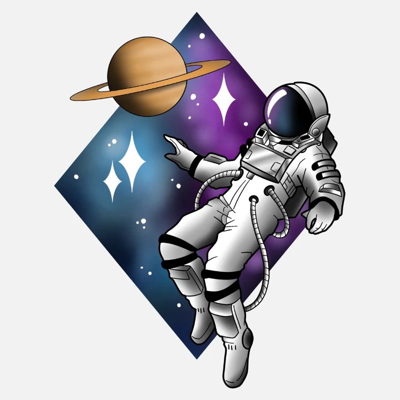 Tatouage flottant d’astronaute