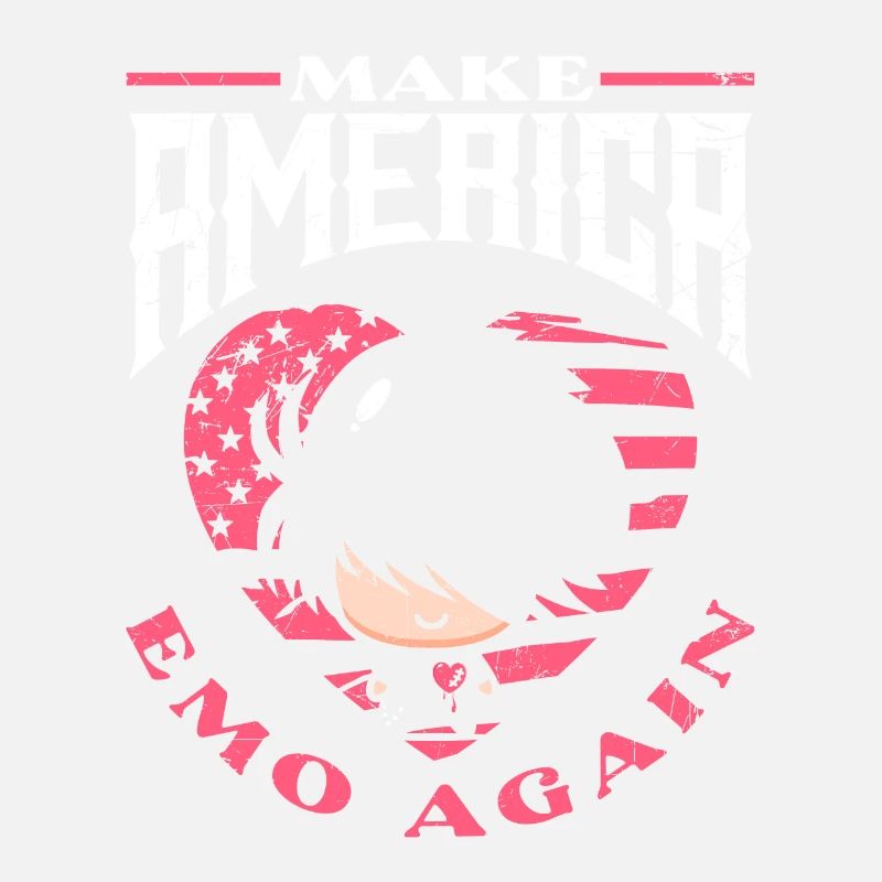 Emoticon Make America Emo Again Emocore Aesthetic